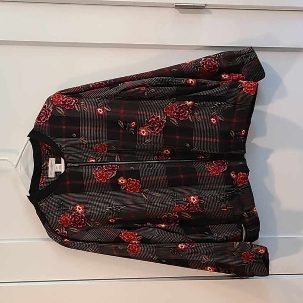 Christopher & Banks houndstooth plaidβ bomber jacketβ